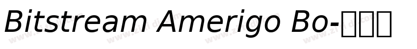 Bitstream Amerigo Bo字体转换